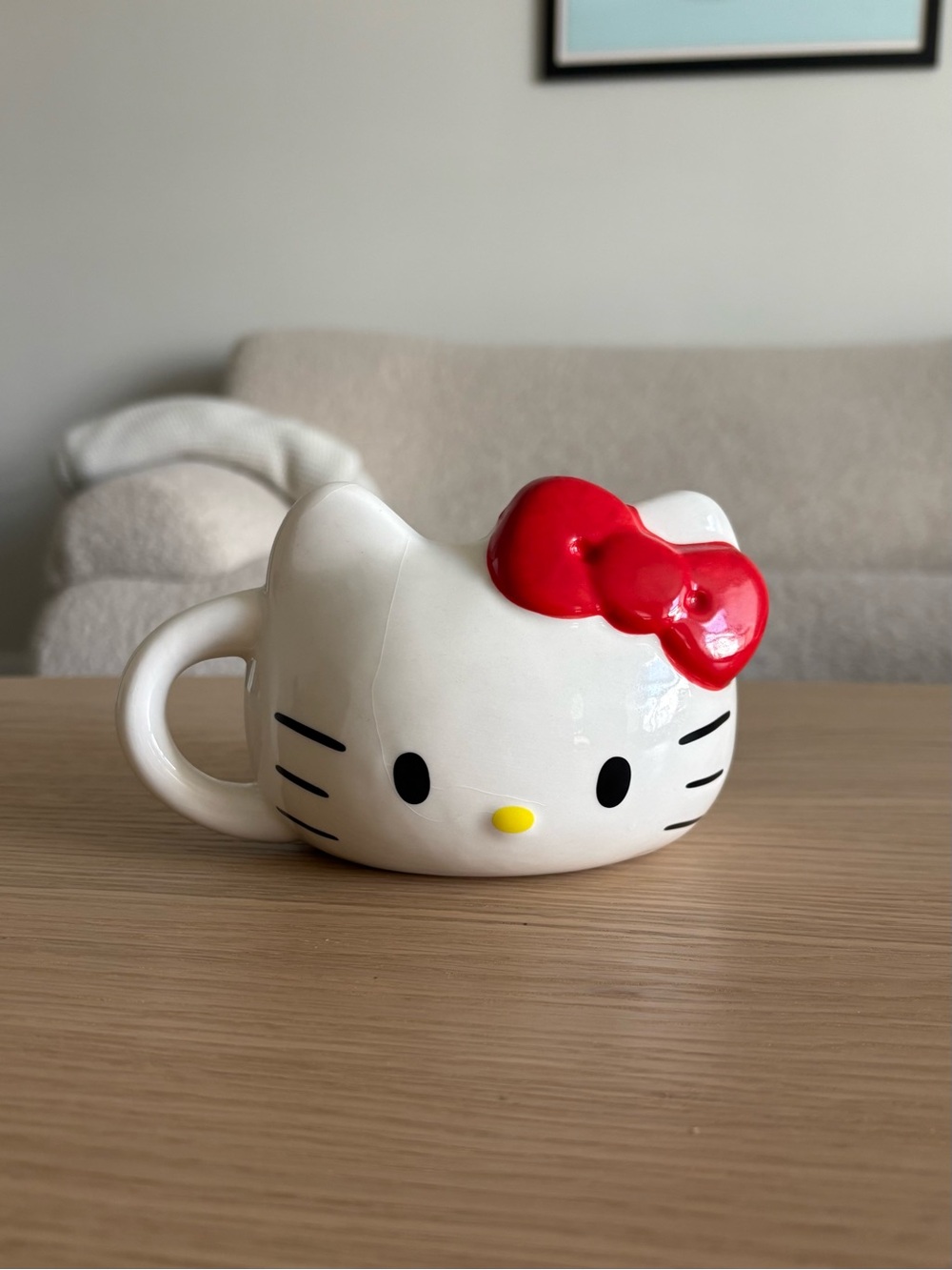 Hello Kitty Ceramic Mug/ Planter with Red Bow